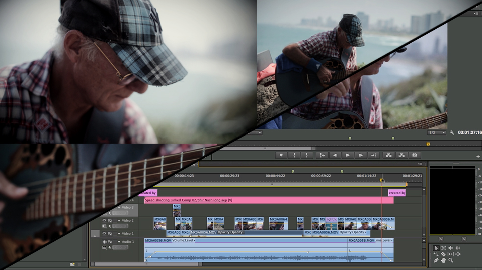 Editing Guitar player youtube